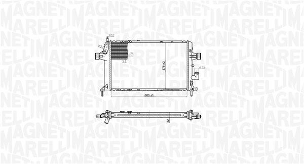 Magneti Marelli 350213176700 Радіатор, система охолодження двигуна