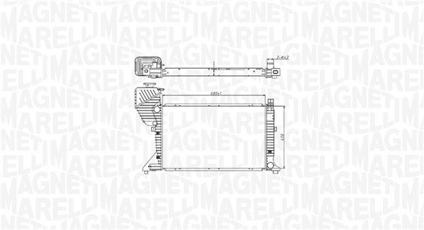 Magneti Marelli 350213177400 Радіатор, система охолодження двигуна