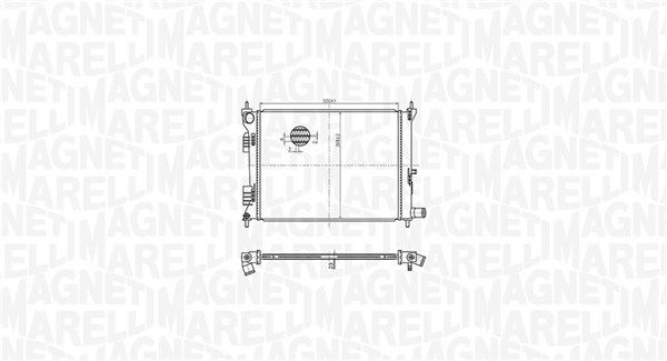 Magneti Marelli 350213179500 Радіатор, система охолодження двигуна