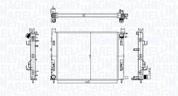 Magneti Marelli 350213182100 Радіатор, система охолодження двигуна