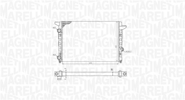 Magneti Marelli 350213185400 Радіатор, система охолодження двигуна