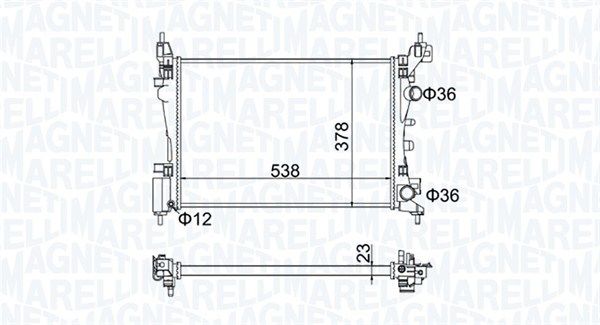 Magneti Marelli 350213186700 Радіатор, система охолодження двигуна