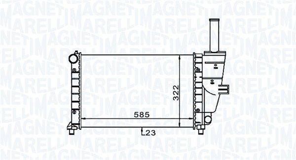 Magneti Marelli 350213187100 Радіатор, система охолодження двигуна