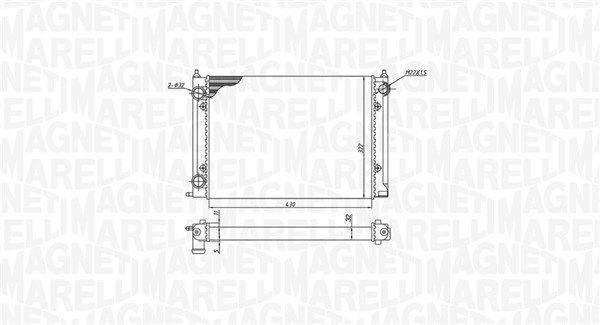 Magneti Marelli 350213187400 Радіатор, система охолодження двигуна