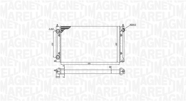Magneti Marelli 350213187500 Радіатор, система охолодження двигуна
