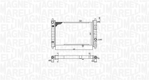 Magneti Marelli 350213188200 Радіатор, система охолодження двигуна