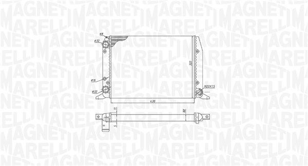 Magneti Marelli 350213188800 Радіатор, система охолодження двигуна