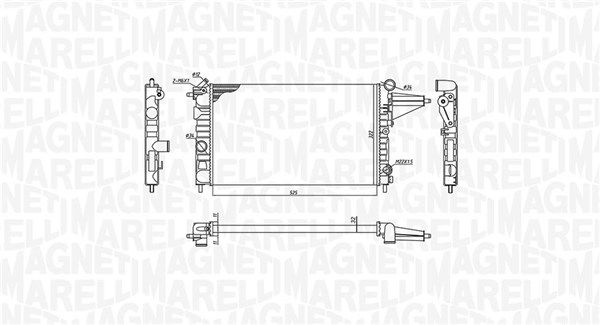 Magneti Marelli 350213189100 Радіатор, система охолодження двигуна