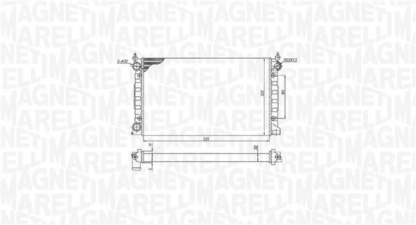 Magneti Marelli 350213189600 Радіатор, система охолодження двигуна
