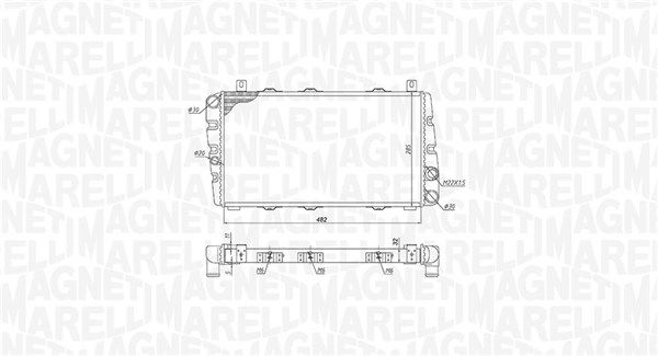 Magneti Marelli 350213189700 Радіатор, система охолодження двигуна