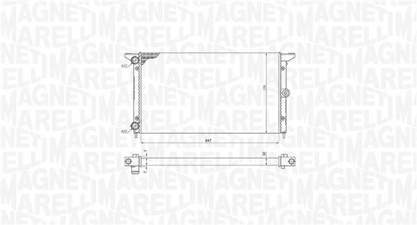 Magneti Marelli 350213190100 Радіатор, система охолодження двигуна