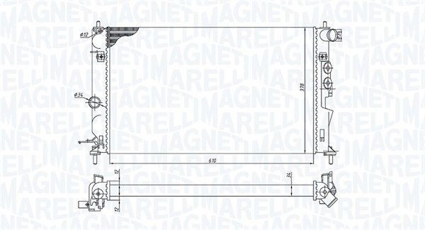 Magneti Marelli 350213190600 Радіатор, система охолодження двигуна