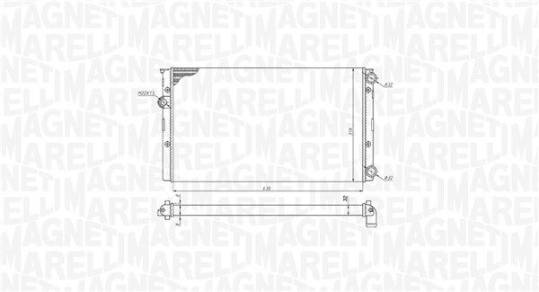 Magneti Marelli 350213191100 Радіатор, система охолодження двигуна