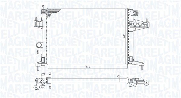 Magneti Marelli 350213191600 Радіатор, система охолодження двигуна