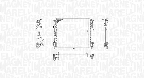 Magneti Marelli 350213192600 Радіатор, система охолодження двигуна