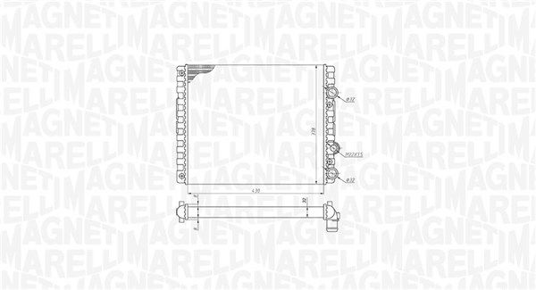 Magneti Marelli 350213192900 Радіатор, система охолодження двигуна
