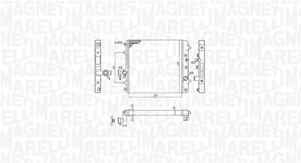Magneti Marelli 350213193100 Радіатор, система охолодження двигуна