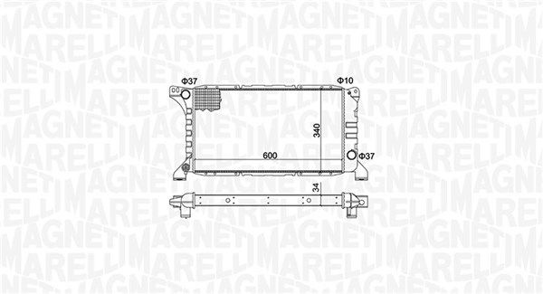 Magneti Marelli 350213193500 Радіатор, система охолодження двигуна
