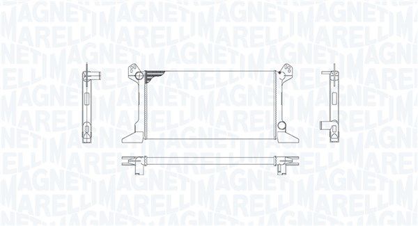 Magneti Marelli 350213193500 Радіатор, система охолодження двигуна