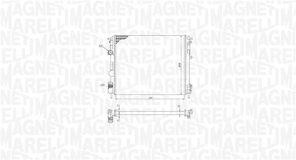 Magneti Marelli 350213195200 Радіатор, система охолодження двигуна