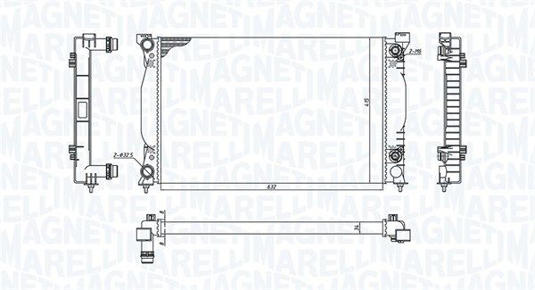 Magneti Marelli 350213196600 Радіатор, система охолодження двигуна