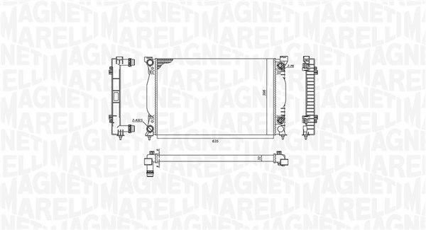 Magneti Marelli 350213196600 Радіатор, система охолодження двигуна