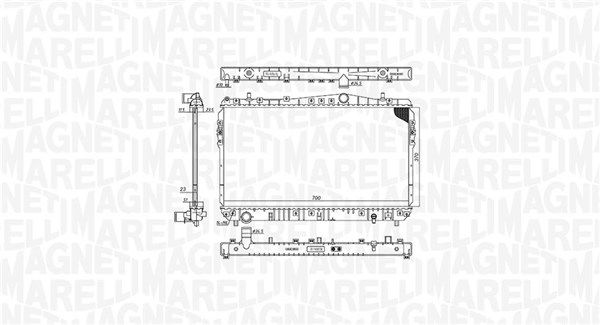 Magneti Marelli 350213197600 Радіатор, система охолодження двигуна