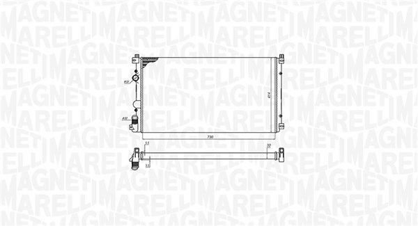 Magneti Marelli 350213198800 Радіатор, система охолодження двигуна