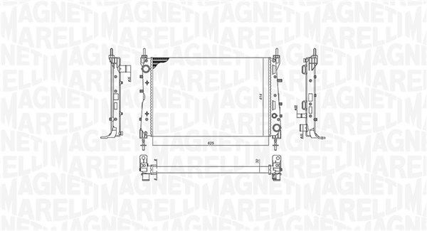Magneti Marelli 350213199100 Радіатор, система охолодження двигуна