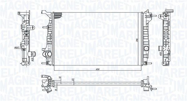 Magneti Marelli 350213199200 Радіатор, система охолодження двигуна