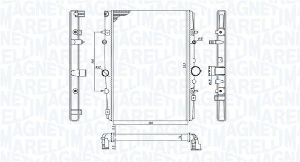 Magneti Marelli 350213199400 Радіатор, система охолодження двигуна