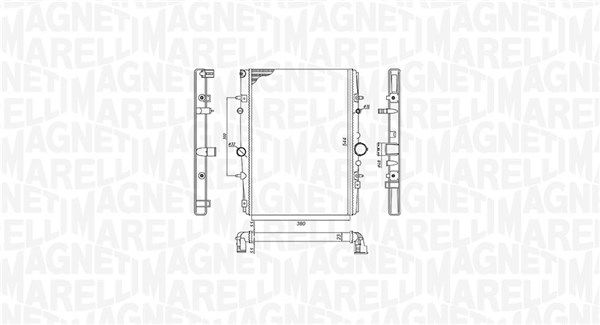 Magneti Marelli 350213199400 Радіатор, система охолодження двигуна