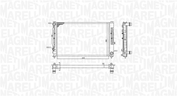 Magneti Marelli 350213199900 Радіатор, система охолодження двигуна