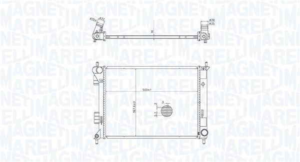 Magneti Marelli 350213204400 Радіатор, система охолодження двигуна