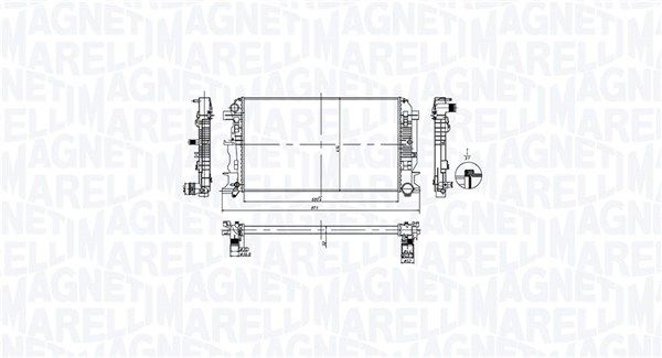 Magneti Marelli 350213212600 Радіатор, система охолодження двигуна