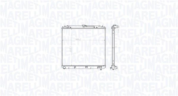 Magneti Marelli 350213212800 Радіатор, система охолодження двигуна