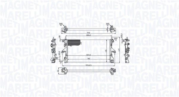Magneti Marelli 350213215200 Радіатор, система охолодження двигуна