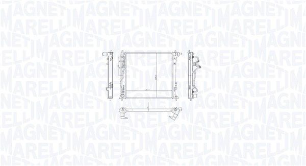 Magneti Marelli 350213216300 Радіатор, система охолодження двигуна