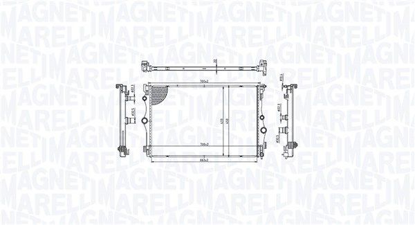 Magneti Marelli 350213216400 Радіатор, система охолодження двигуна