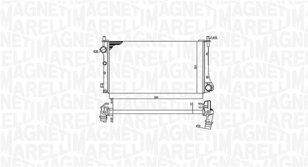 Magneti Marelli 350213382000 Радіатор, система охолодження двигуна