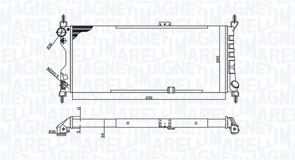 Magneti Marelli 350213588000 Радіатор, система охолодження двигуна