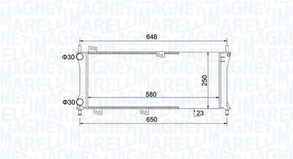 Magneti Marelli 350213814000 Радіатор, система охолодження двигуна