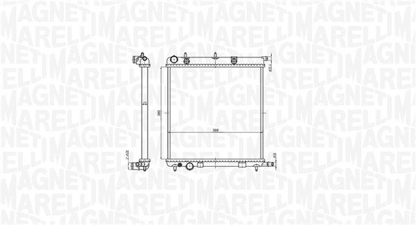 Magneti Marelli 350213819000 Радіатор, система охолодження двигуна