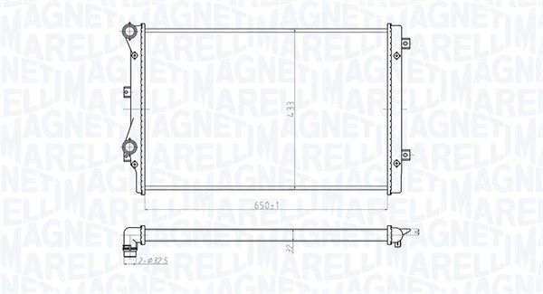 Magneti Marelli 350213852000 Радіатор, система охолодження двигуна