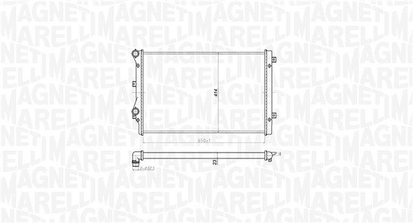 Magneti Marelli 350213852000 Радіатор, система охолодження двигуна
