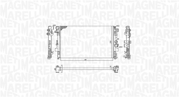 Magneti Marelli 350213955000 Радіатор, система охолодження двигуна