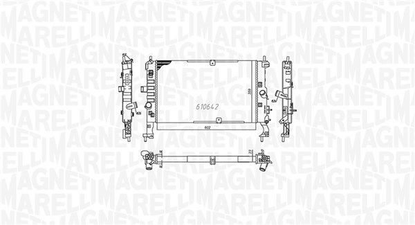 Magneti Marelli 350213972000 Радіатор, система охолодження двигуна