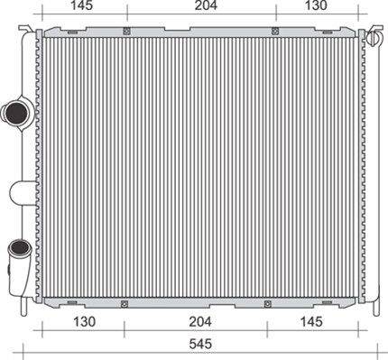 Magneti Marelli 350213989000 Радіатор, система охолодження двигуна