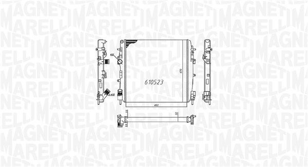 Magneti Marelli 350213995000 Радіатор, система охолодження двигуна