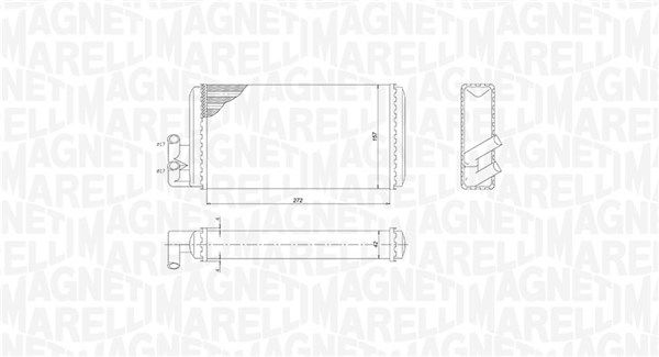 Magneti Marelli 350218403000 Теплообмінник, система опалення салону